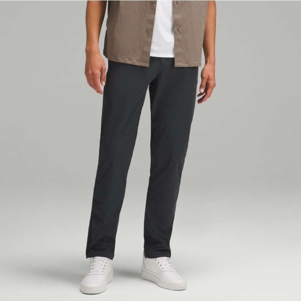 NWT Lululemon ABC Classic-Fit Pant 34 L Warpstreme Obsidian Grey Size 44